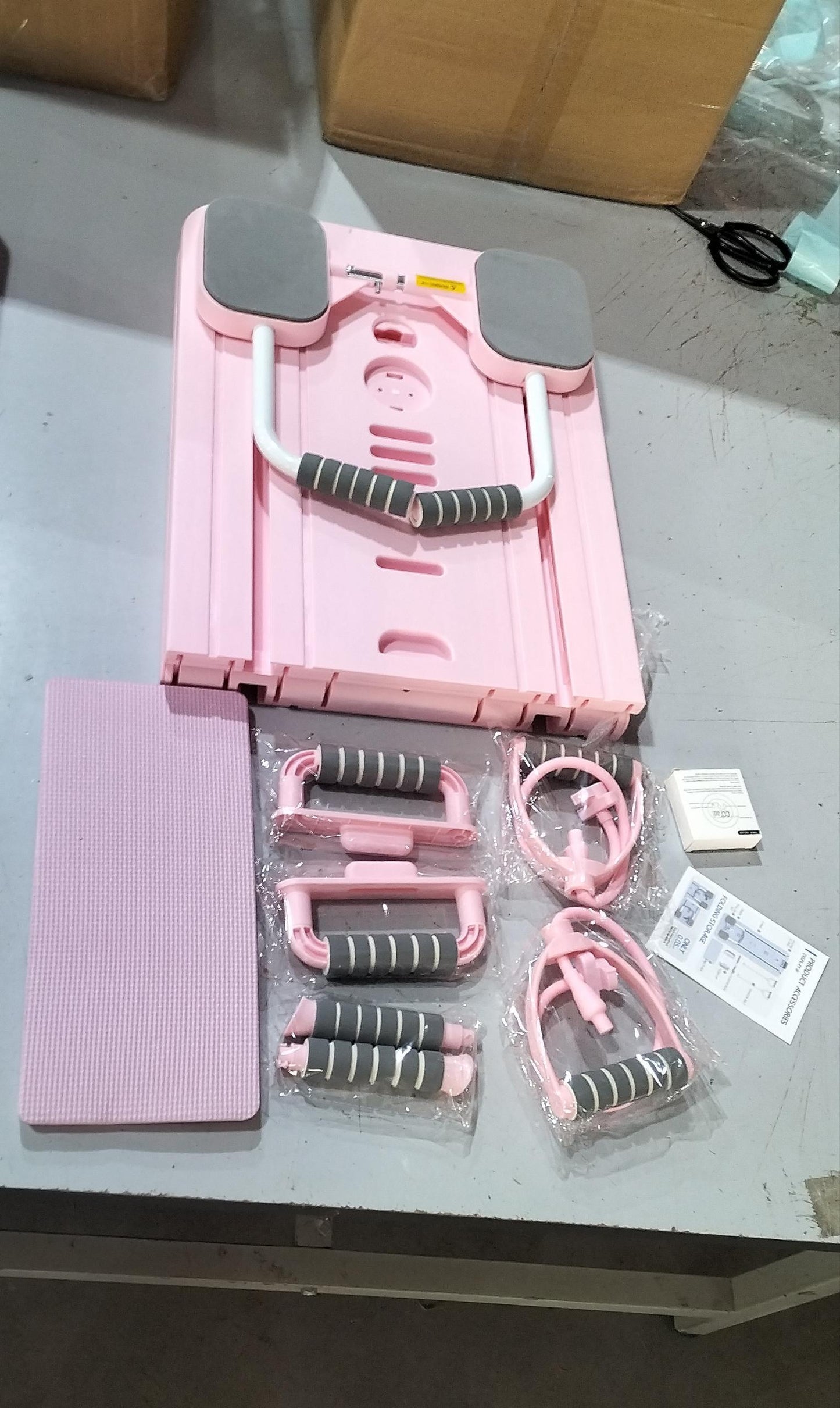 Multifunctional Fitness Board Flat Support Chest And Abdominal Muscle Equipment Household Abdominal Wheel