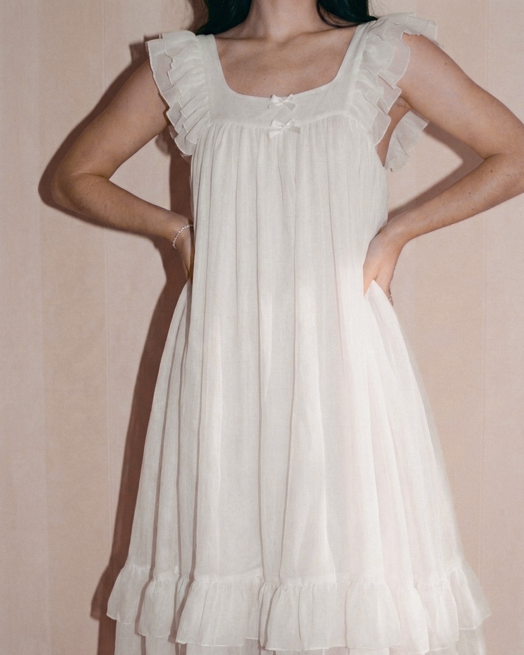 White Swan Tulle Nightgown