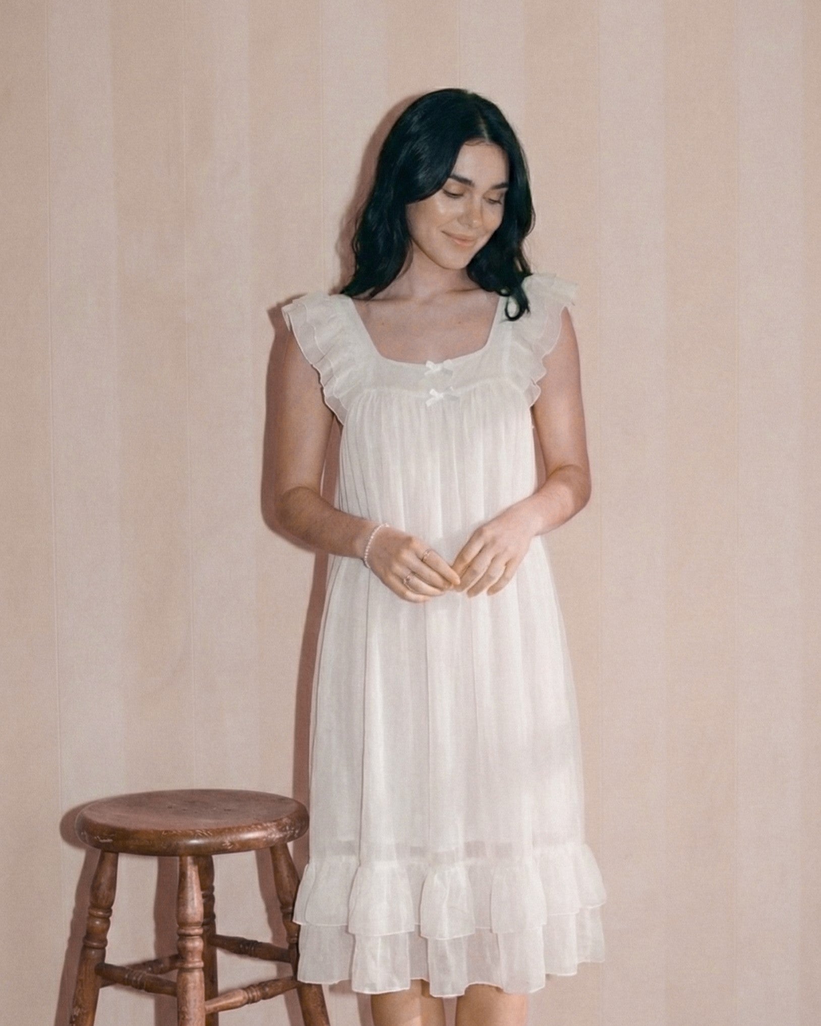 White Swan Tulle Nightgown