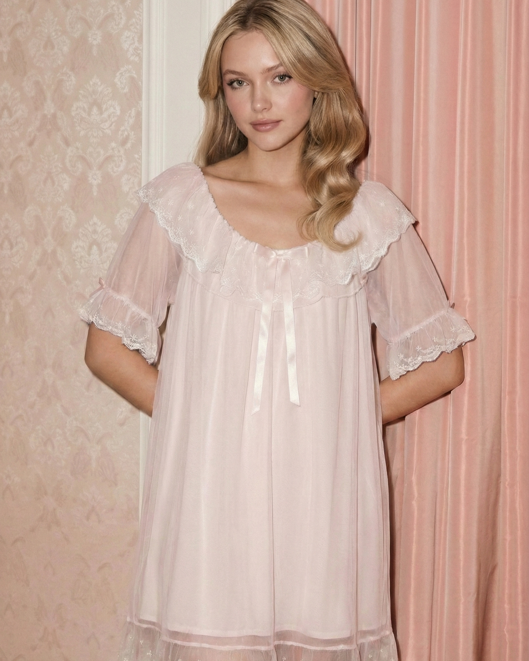Blush Ruffle Sleep Dress