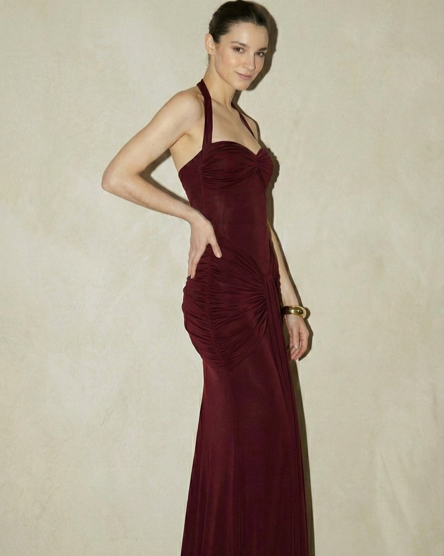 The Aphrodite Draped Maxi Dress